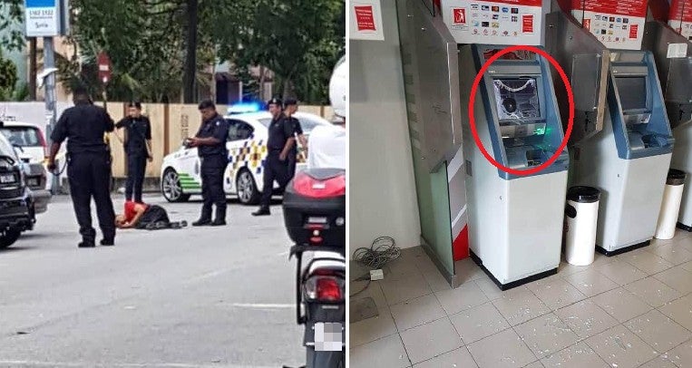 Klang Man Smashes ATM & Attacks Police Because He Could Not Withdraw Money from ATM - WORLD OF BUZZ 6