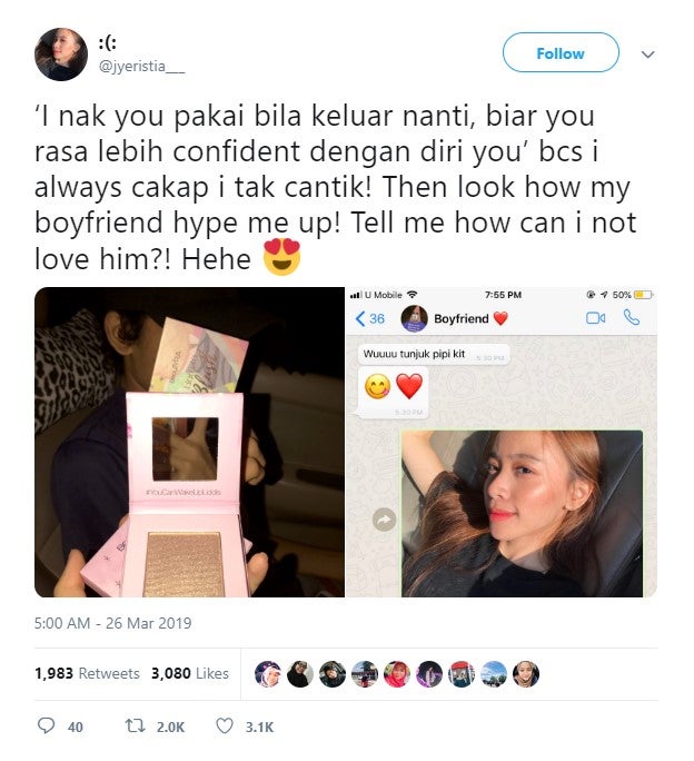 Loving Boyfriend Surprises Girlfriend With Low Self-Esteem With Makeup So She Could Feel More Confident - WORLD OF BUZZ 1