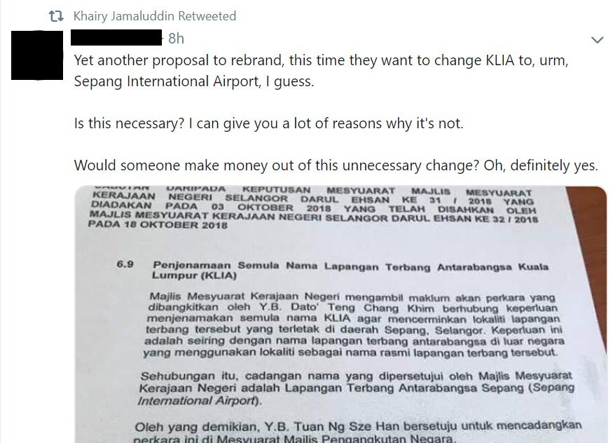 Malaysians are Shocked Over Viral Document That Says KLIA Will be Rebranded to SIA - WORLD OF BUZZ