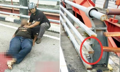 M'Sian Teen'S Leg Shockingly Gets Severed After Hitting Metal Guard Rail On Bridge - World Of Buzz