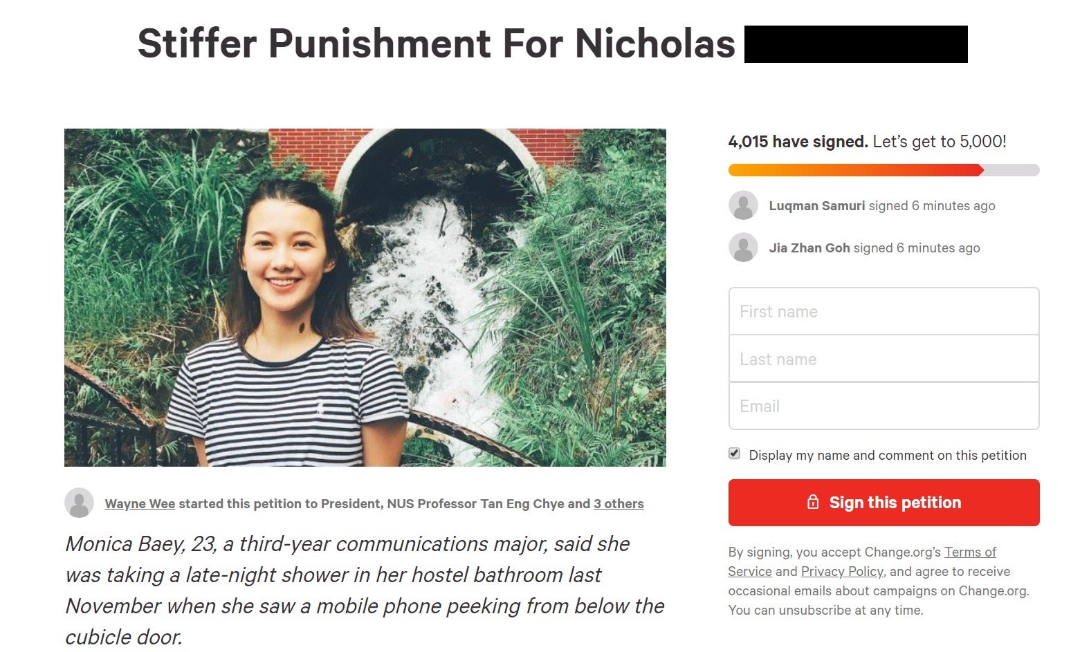 Nus Says It Will Review Their Disciplinary Framework After Girl Filmed In Shower Asks For &Quot;Justice&Quot; - World Of Buzz 1