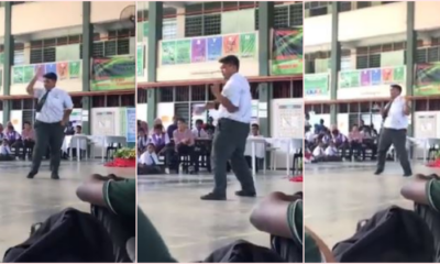 School Student Busts Out Sick Dance Moves During Morning Assembly - World Of Buzz 3