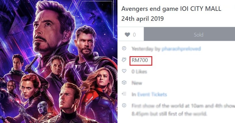Someone  Are Reselling Avengers: End Game For Rm700 On Carousell Malaysia! - World Of Buzz