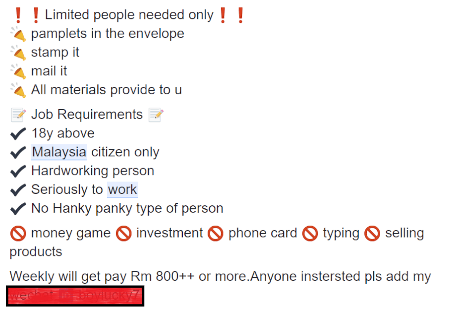 [Test] X Signs of Online Job Scams Every Job Applicant Need to Know, as Told by M’sian Recruiters - WORLD OF BUZZ 3