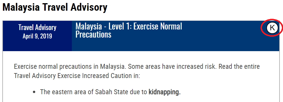 U.S. State Department Lists Malaysia Among 35 Countries With Kidnapping Risks in Travel Advisory - WORLD OF BUZZ