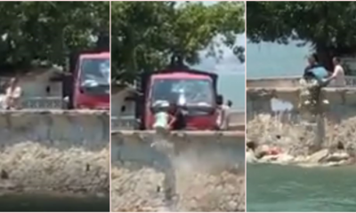 Video: M'Sians Angered After Two Men Dump Rubbish Into The Sea In Penang - World Of Buzz
