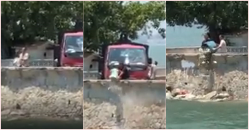 Video: M'sians Angered After Two Men Dump Rubbish into the Sea in Penang - WORLD OF BUZZ
