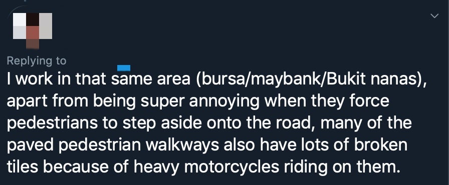 Viral Tweet Highlights Pedestrian Walkaway Being Wrongly Used By MotorCyclist - WORLD OF BUZZ