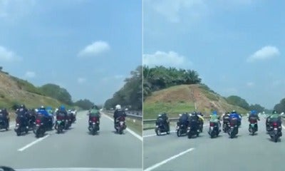 [Watch] Video Of Bikers Blocking The Road For Other Motorists In Pantai Timur Highway Goes Viral - World Of Buzz