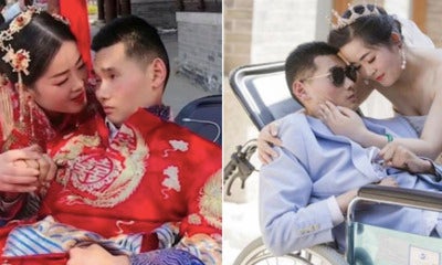 Loving Wife Takes Care Of Paralysed Husband For 4 Years, Now Holds Long-Overdue Wedding Ceremony With Him - World Of Buzz
