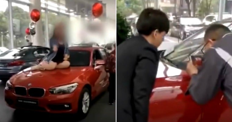 Woman Sits &Amp; Damages Car In Showroom Complaining That Airbags Didn'T Inflate - World Of Buzz 1