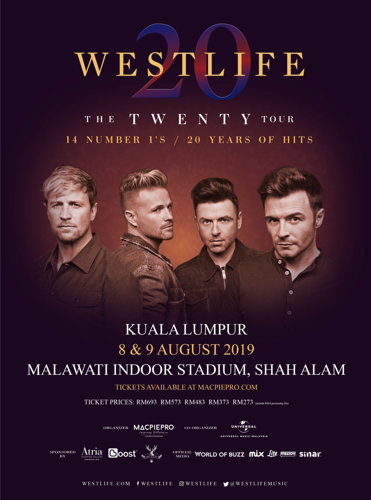 You Can Start Buying Westlife Pre-Sale Tickets at 11am on 13 April at Atria Shopping Gallery! - WORLD OF BUZZ 11