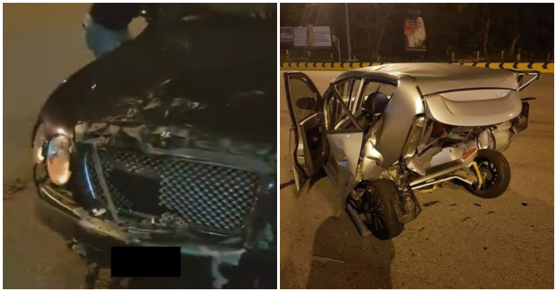 Photos Of Accident Between Perodua Viva &Amp; Bentley Sparks Debate On - World Of Buzz