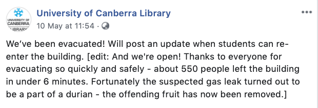 Durian Smell Caused More Than 500 Evacuated From Australian University Library - WORLD OF BUZZ