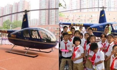 Man Denies Flaunting Wealth, Says He Landed Helicopter In Daughter'S School To Educate - World Of Buzz 2