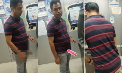 Man Inappropriately Touches Woman &Amp; Flashes His Penis Inside An Atm Booth - World Of Buzz