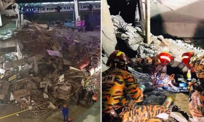 Multilevel Carpark At Gombak Lrt Station Collapses, 2 Injured &Amp; 1 Still Trapped In Rubble - World Of Buzz