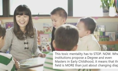 Netizen Slams Comment That Early Childhood Education Is Just About Changing Diapers - World Of Buzz 6