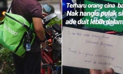 &Quot;Selamat Berpuasa, Thanks,&Quot; Non-Muslim Customers Give Kind Note To Grabfood Driver - World Of Buzz 1