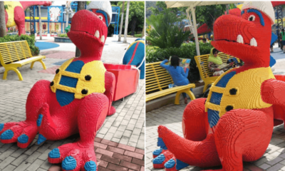 T-Rex Statue Allegedly Located In Legoland Malaysia Goes Viral For Its Interesting Pose - World Of Buzz 5