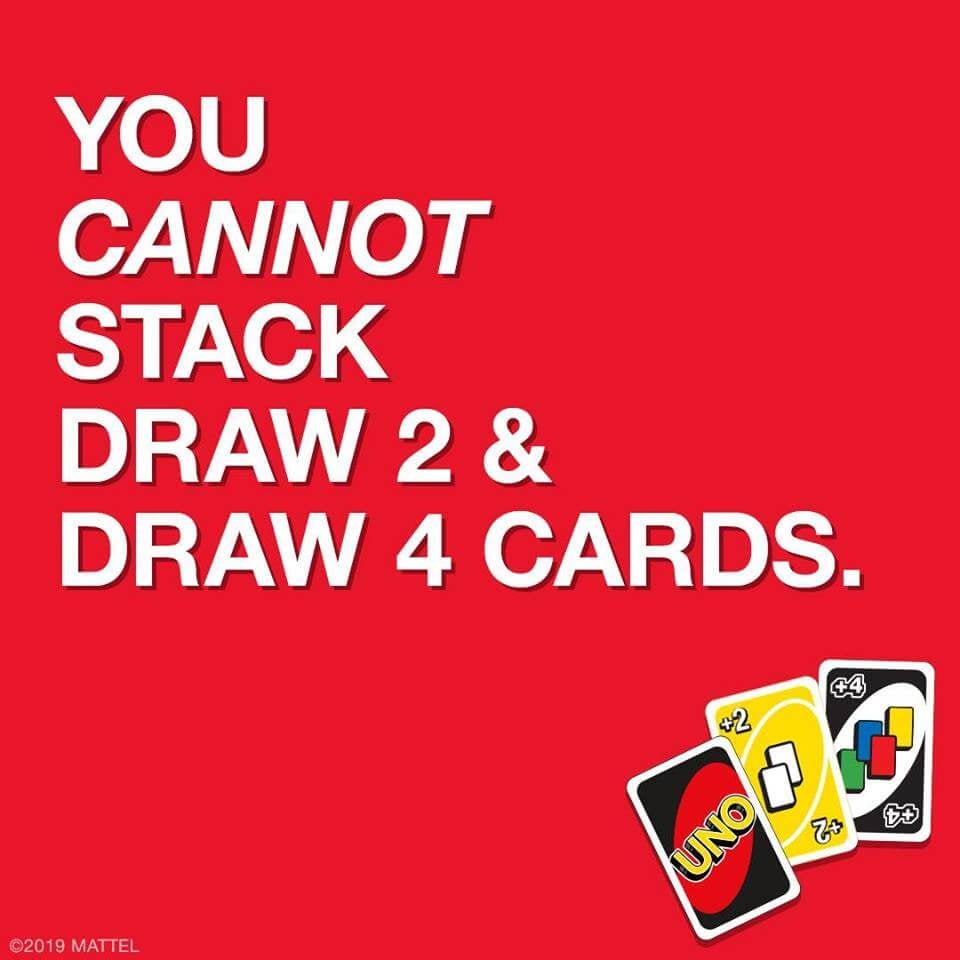 UNO Announces That You Can't Stack Draw 2 & Draw 4 Cards, So Our Lives Are a Lie - WORLD OF BUZZ