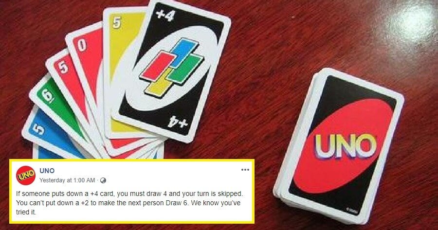 Uno Confirms That You'Re Not Allowed To Stack Draw 2 &Amp; Draw 4 To Skip Taking Cards - World Of Buzz 2