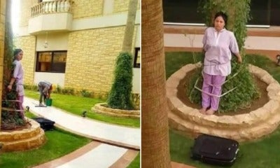 Viral Photo Shows Maid Being Tied To Tree In Hot Sun After Angering Wealthy Employers - World Of Buzz 3
