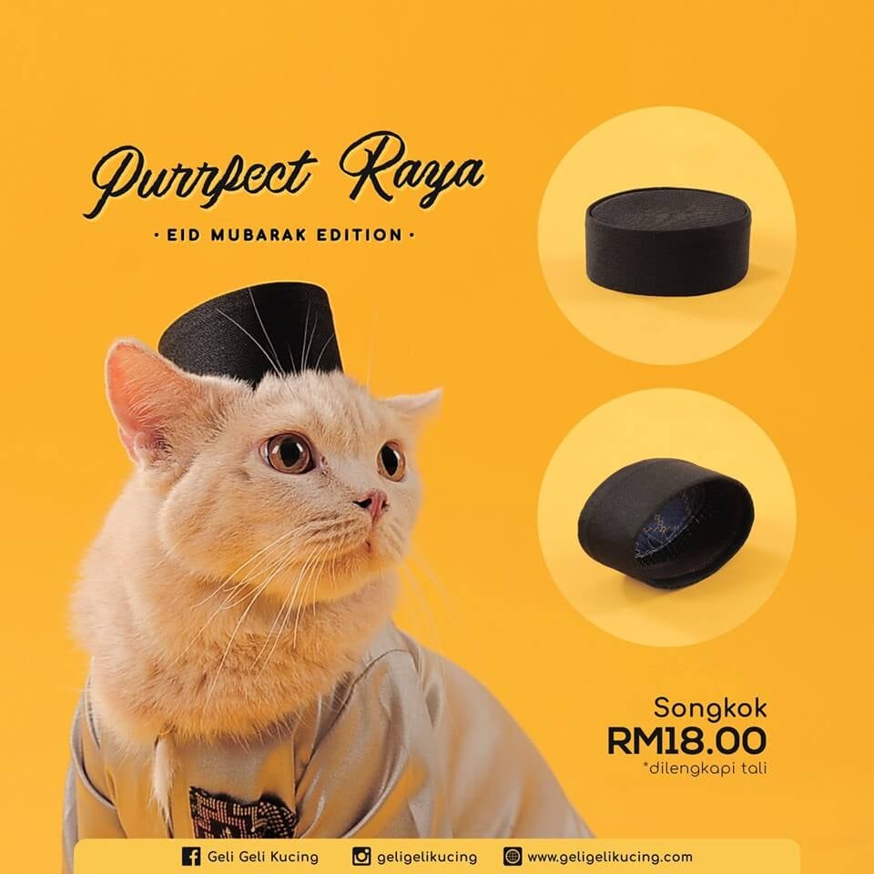You Can Actually Get Cute Baju Raya For Your Cats Including Songkok at This Malaysian Shop! - WORLD OF BUZZ 6