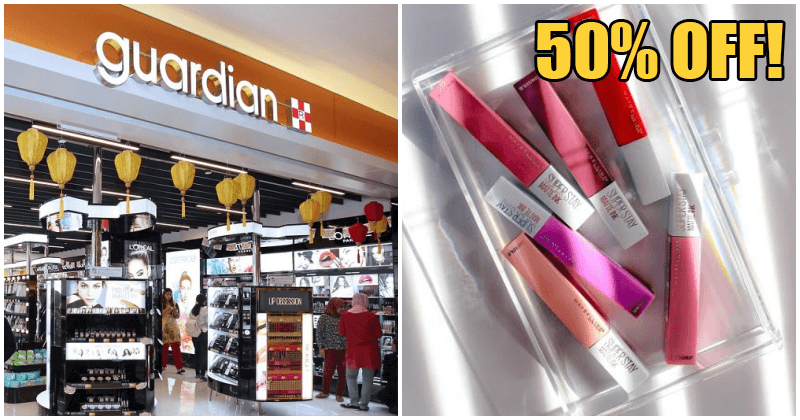 You Can Enjoy 50% Off Cosmetics Products From 22 To 26 May In All Guardian Outlets - World Of Buzz