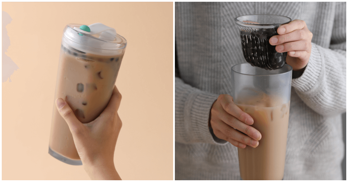You Can Now Drink Bubble Tea &Amp; Save The Environment With This New Straw-Less Boba Cup - World Of Buzz