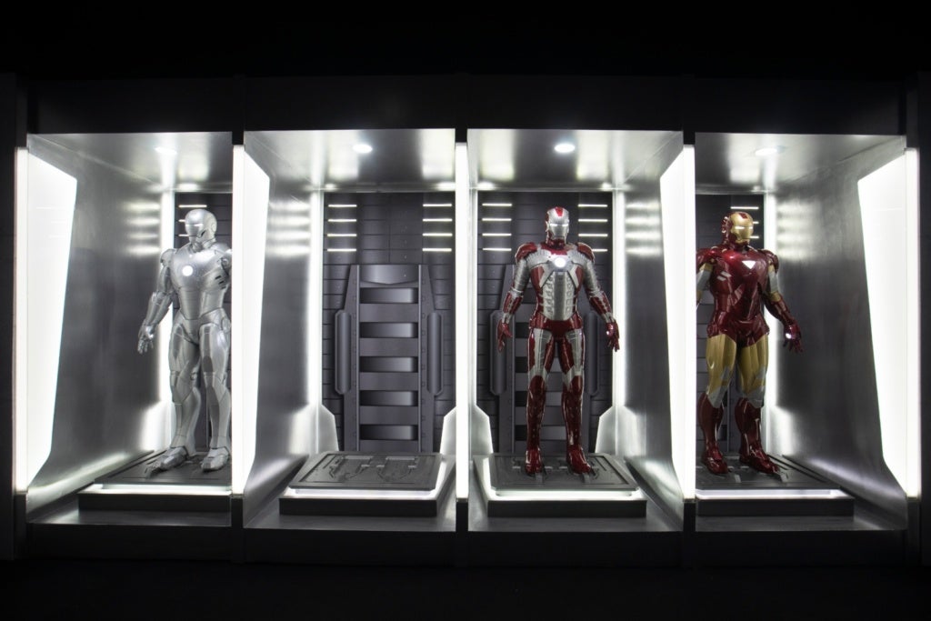 Hall of Armor which showcases the evolution of Iron Man suits