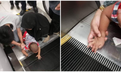 Small Child Gets Finger Stuck In Escalator Skirting In Bintulu Shopping Mall - World Of Buzz