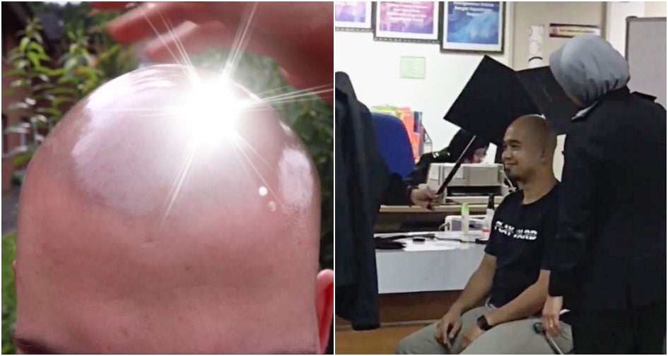 Bald Man's Head Is Shiny, Immigration Officer Had To Put Shade On It To Take A Picture - World Of Buzz 5