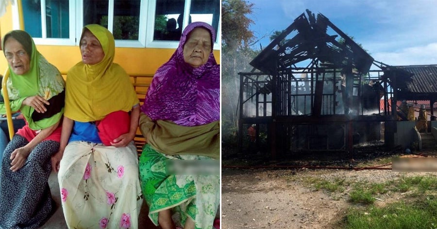Home Of 3 Blind Elderly Sisters Burned Down By Nephew After Refusing To Lend Him Rm50 To Sniff Glue - World Of Buzz