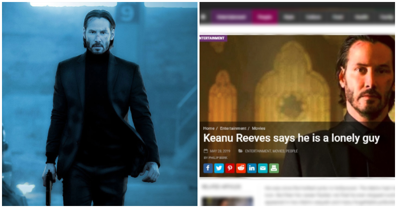 Keanu Reeves Denies Speaking To The Star, Representatives Say Interview Was Fabricated - World Of Buzz