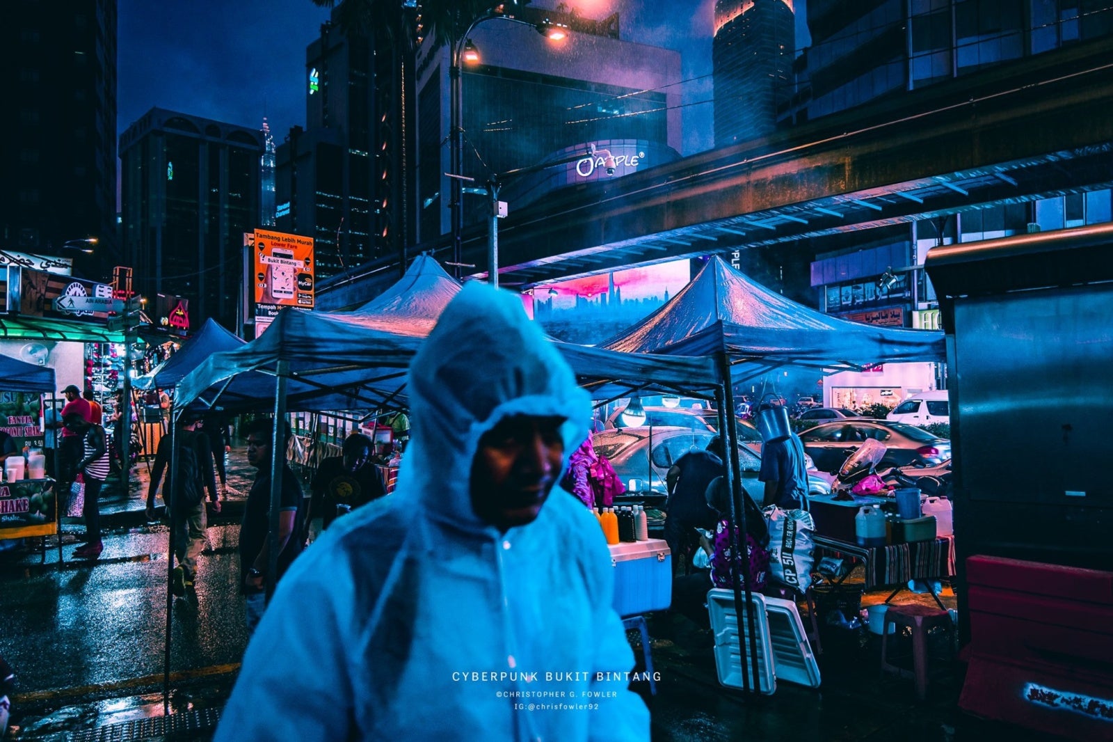Local Photographer Gives Bukit Bintang a Cyberpunk Twist That's So Good You'd Wish It Was Real Life - WORLD OF BUZZ 2
