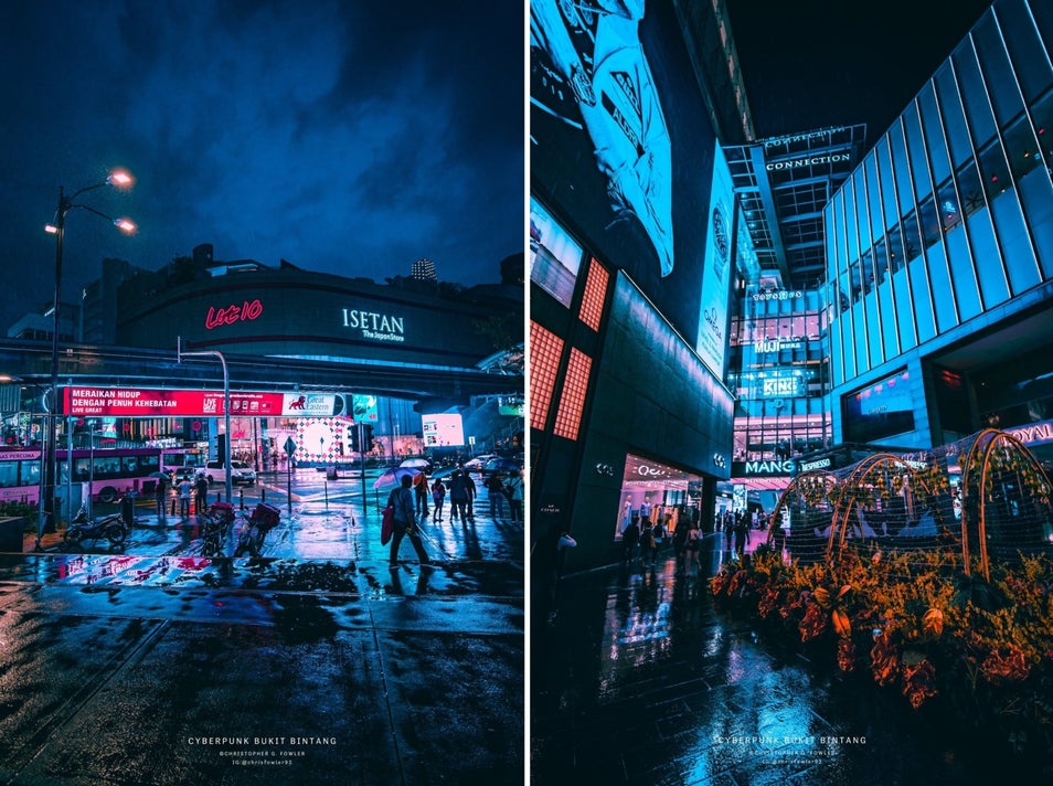 Local Photographer Gives Bukit Bintang A Cyberpunk Twist That's So Good You'd Wish It Was Real Life - World Of Buzz 7