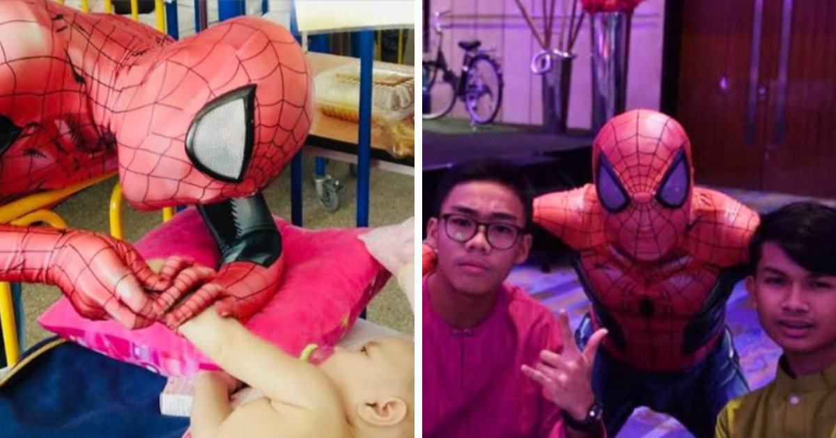 Local 'Spider-Man' Swings Into Children's Cancer Wards In KL & Klang To Bring Hope - WORLD OF BUZZ