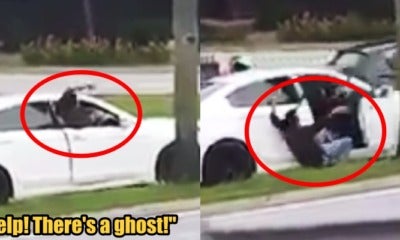 Man Flails His Arms Running And Asking For Help Because There'S A Ghost In His Car - World Of Buzz 1