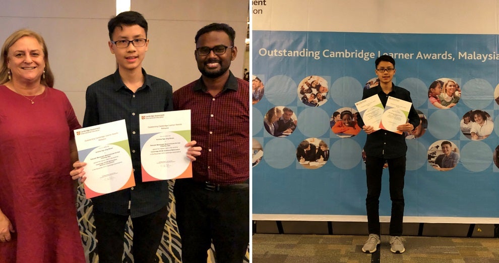M'sian Student Receives Cambridge Award For Getting Highest Score in the World For Maths & Add Maths - WORLD OF BUZZ 2