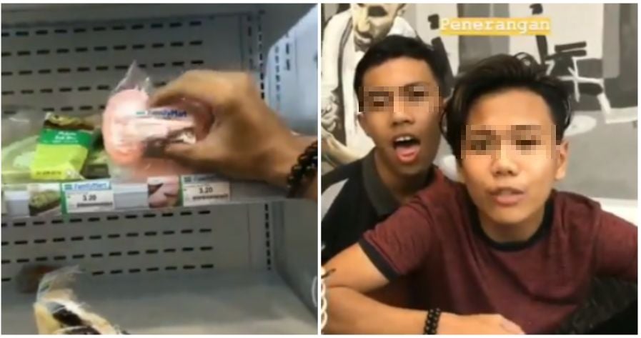M'sians Outraged After Boys Post Video of Themselves Vandalising Food Items at Family Mart - WORLD OF BUZZ