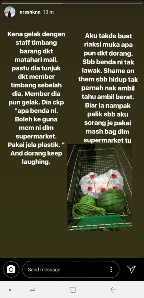 Netizens Show Support For Girl Who Brought Her Own Bag To A Supermarket in PJ, Got Laughed At By The Worker - WORLD OF BUZZ 3