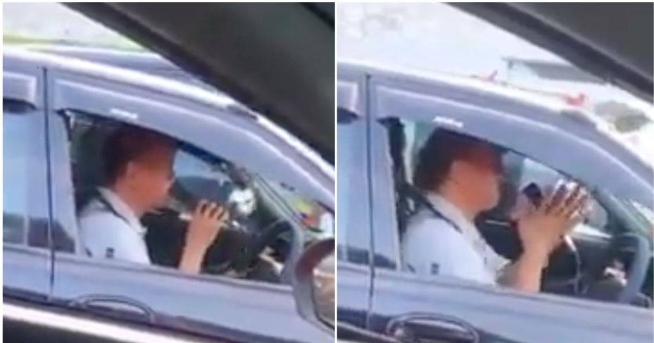 Pakcik Entertains Road Users With A Karaoke Session In The Traffic Jam - WORLD OF BUZZ 2