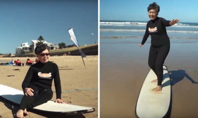 [Test] Watch: This Video Of An Ah Ma Surfing In Melbourne Is 'Making Waves' Across Social Media! - World Of Buzz