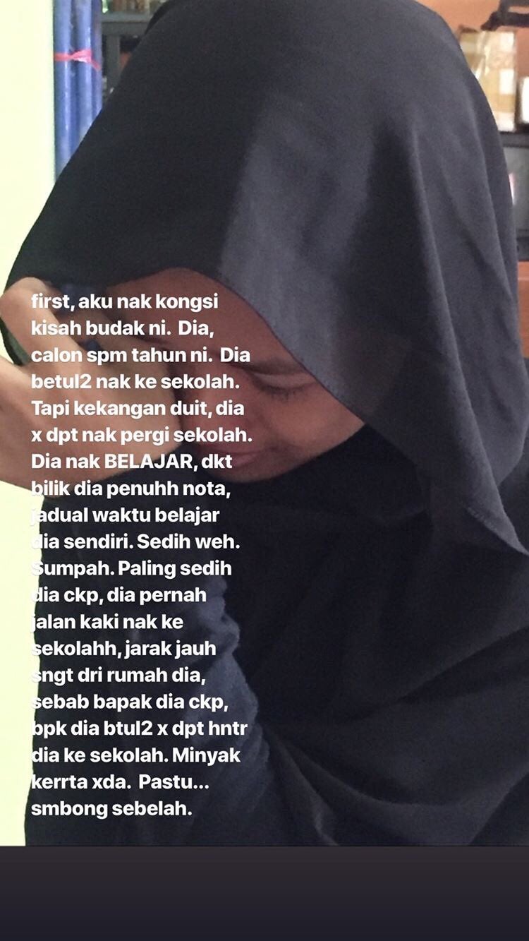 17yo M'sian Girl Can't Afford To Go To School - WORLD OF BUZZ