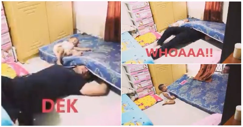 Dad Pranks Kid Son By Imaginatively Acting As Though He Is Devoured By Monsters Under The Bed - World Of Buzz 2