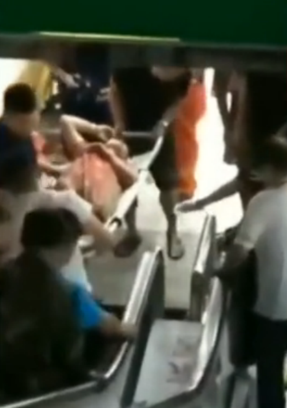 Elderly Woman Gets Stuck In Shopping Mall Escalator, Ends Up Losing A Leg - WORLD OF BUZZ