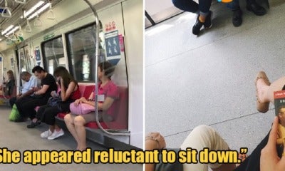 Foreign Worker Forced To Stand After Giving Up 2 Train Seats As Aunty Didn'T Want To Sit Beside Him - World Of Buzz
