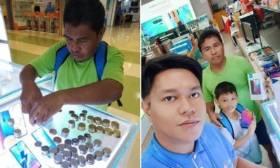 Hardworking Father Saved A Lot Of Coins Just So He Can Buy His Son A Smartphone - World Of Buzz