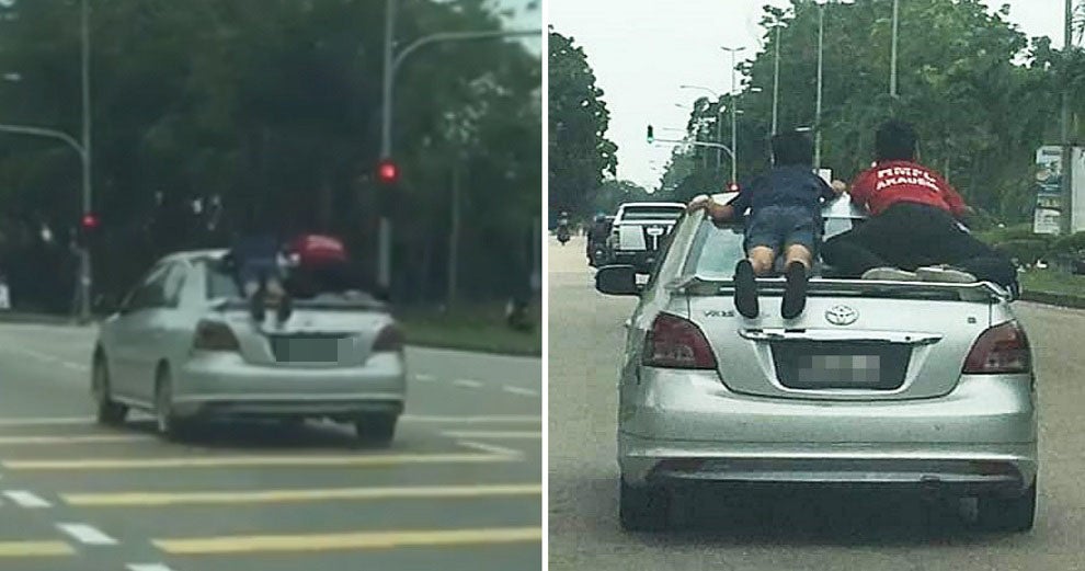 Johor Man Who Drove With Children Riding Dangerously On Car Gets Arrested &Amp; Has Vehicle Seized - World Of Buzz 1